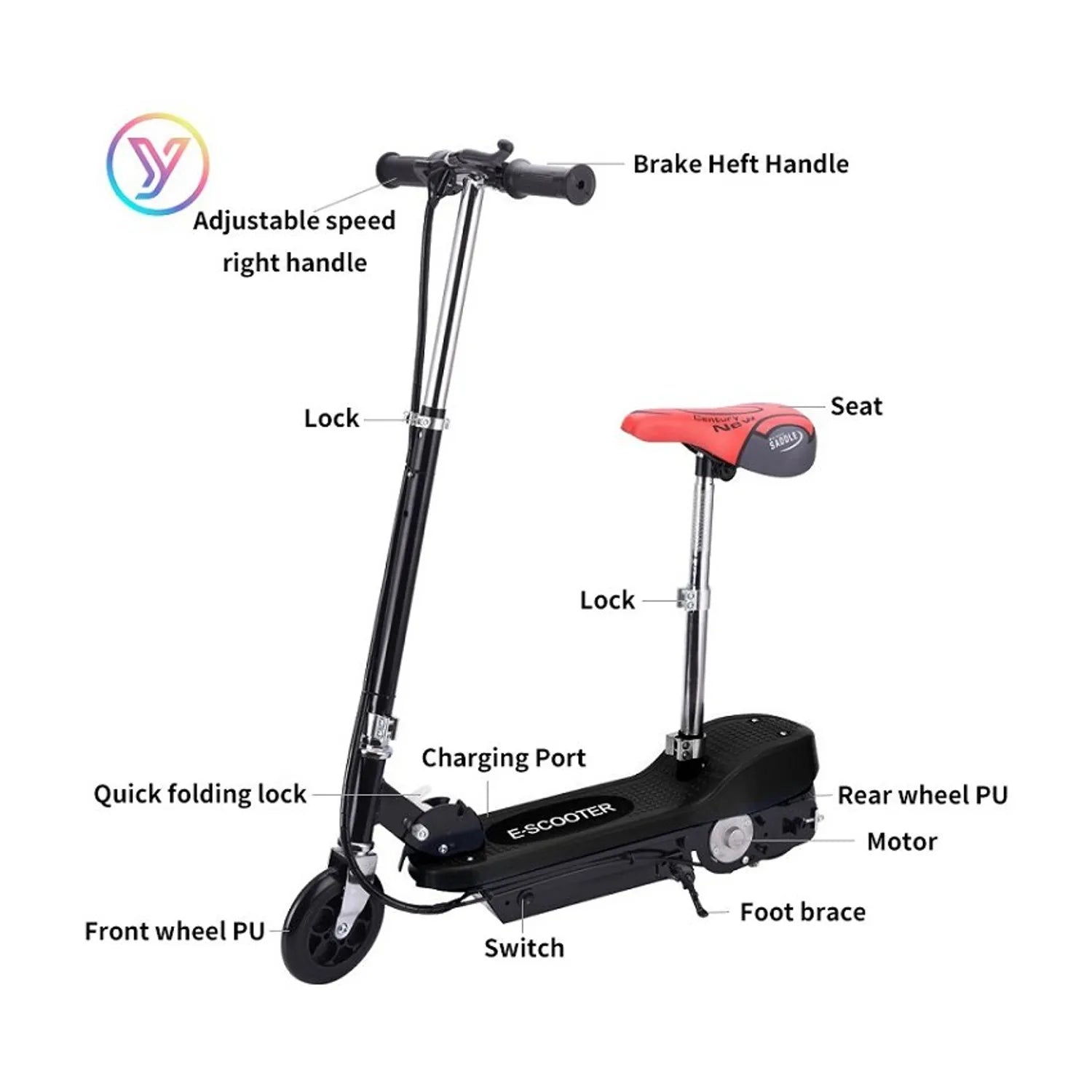 Patineta Eléctrica Scooter Para Niños