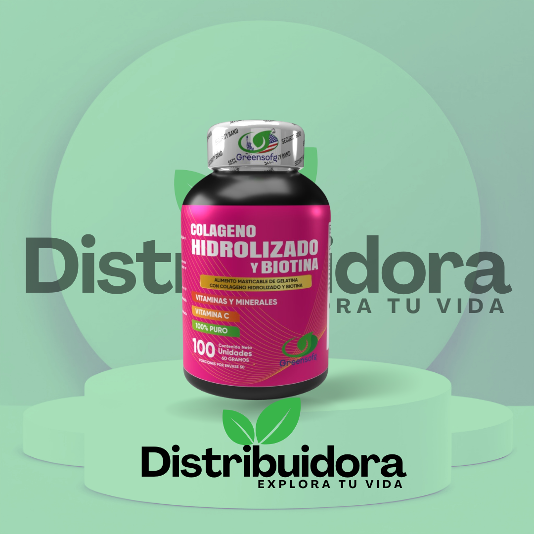 COLAGENO HIDROLIZADO BIOTINA 100 CAPS