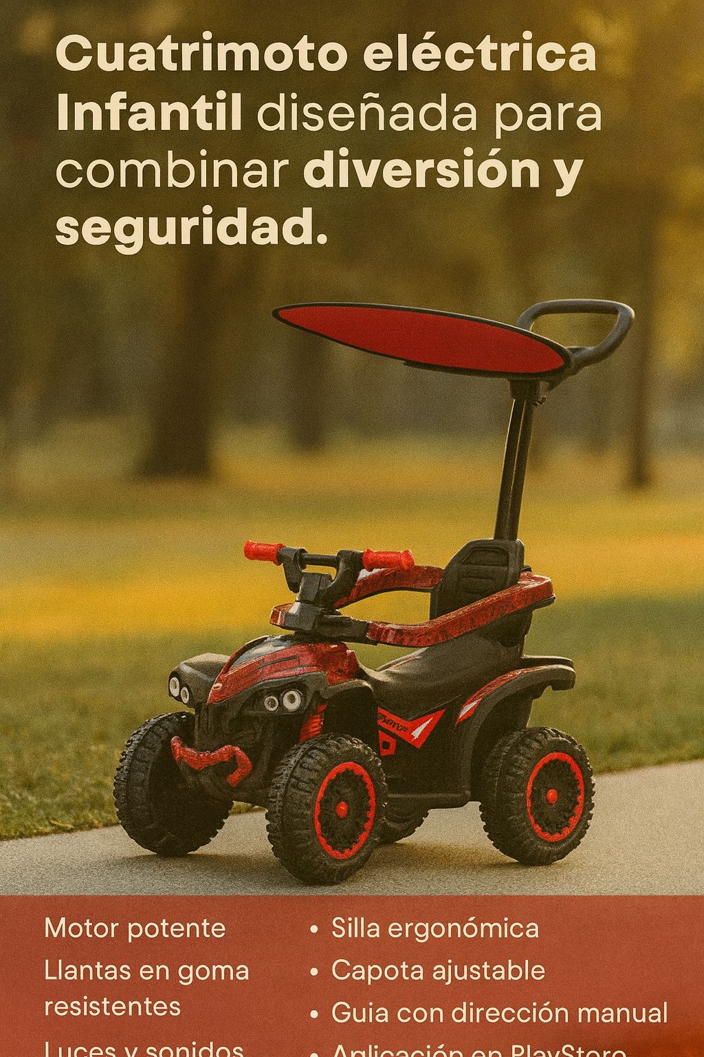 CUATRIMOTOELETRICAMONTABLE CON BT